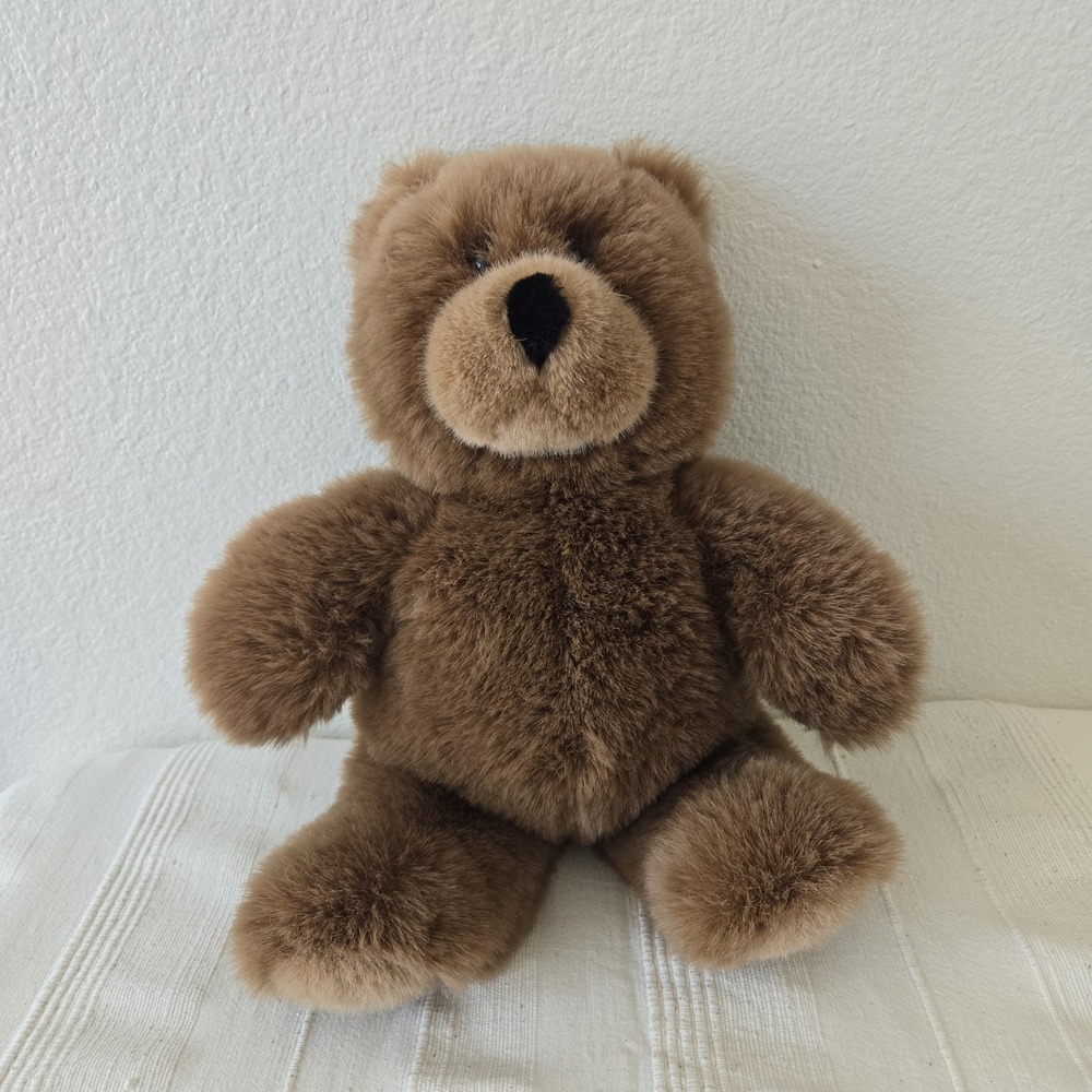 GUND SPANKY 1988 Collector's Classic 12-14" VTG Plush Brown Teddy  Bear #2074